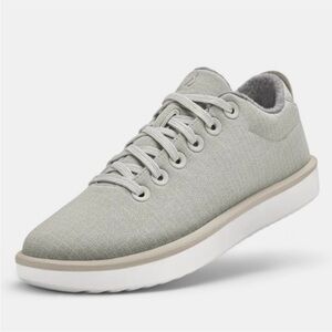 Allbirds Womens Wool Piper Woven Sneaker in Pewter Grey / Blizzard